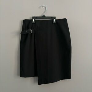 Bedo Size 6 Black Wool Pencil Skirt